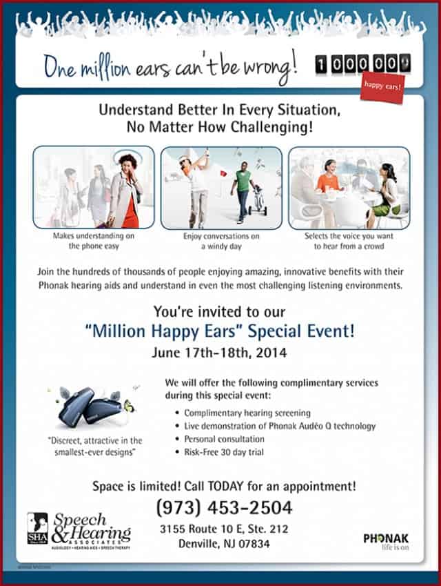 Million Happy Ears Special Event Speech & Hearing Associates Blog